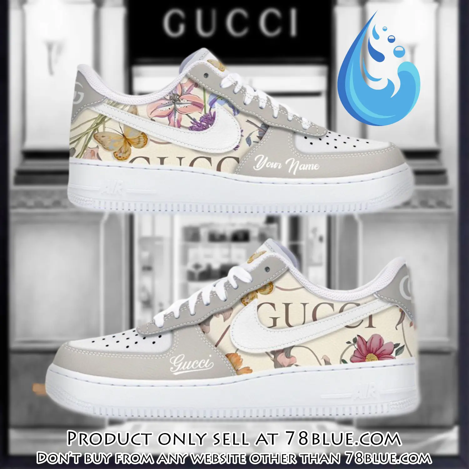 Personalized gucci luxury air force 1 sneakers limited af1 shoes oaf1012 78b5109894